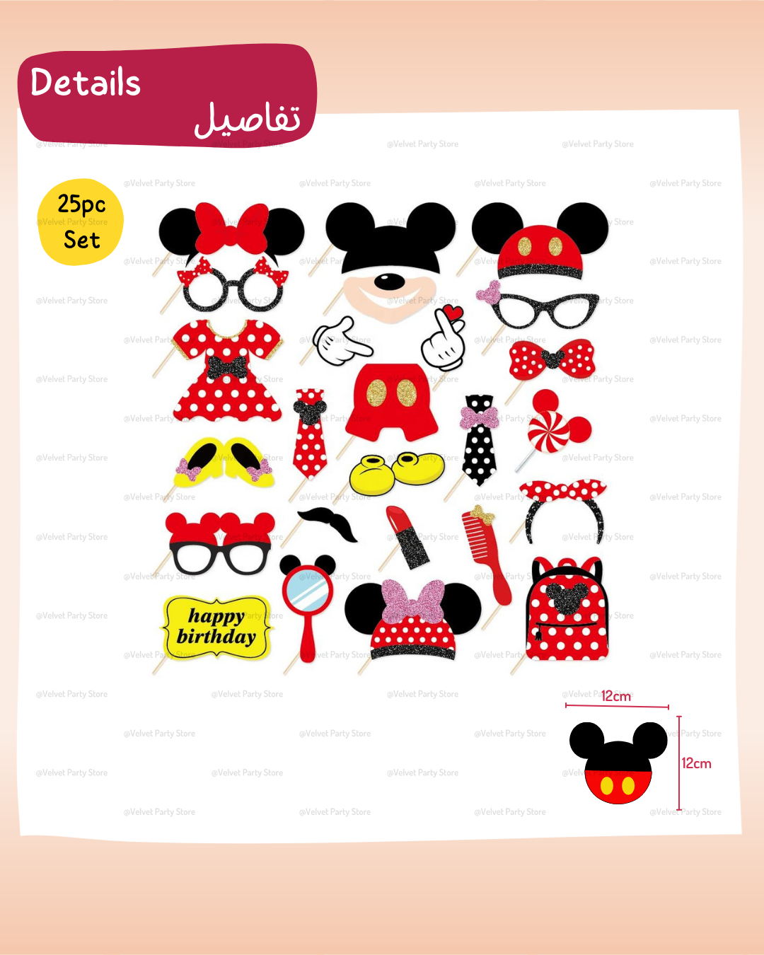 Mickey & Minnie Photo Props