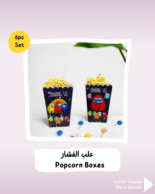 Among us Popcorn Boxes