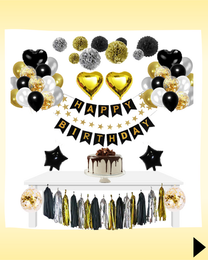 Black, Gold & Silver Theme