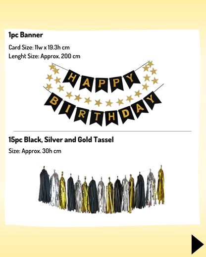 Black, Gold & Silver Theme